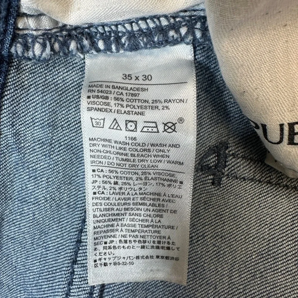 Banana Republic Travel Jean Men's Size 35x30 Slim Fit Blue Medium Wash